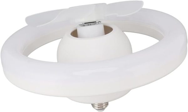 360° Rotating Socket Ceiling Fan With Light