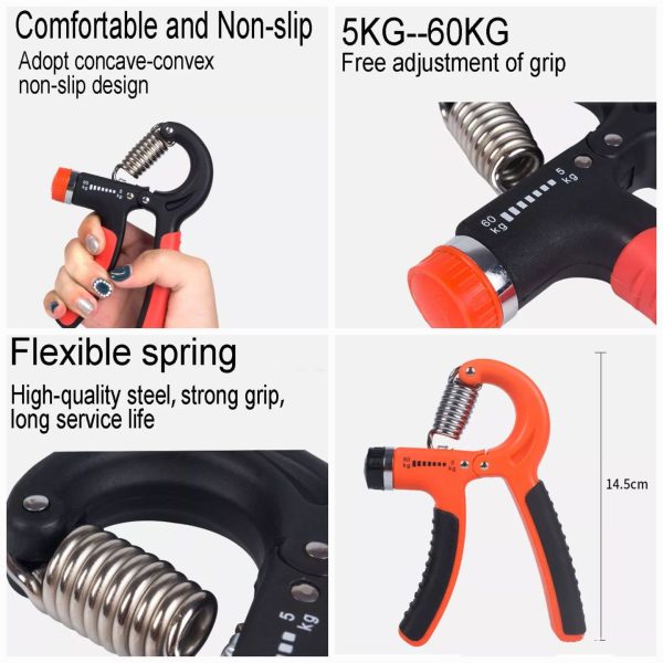 Hand Gripper Adjustable Heavy Duty Grip Hand Trainer